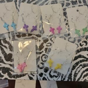 Cross earrings